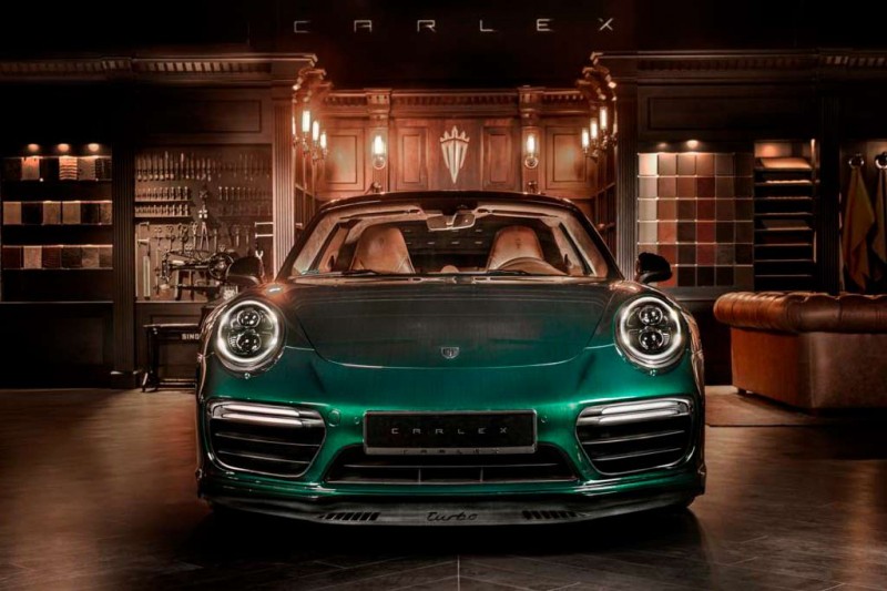 Изумрудно-зеленый Porsche 911 Turbo (992) от польского ателье Carlex Design