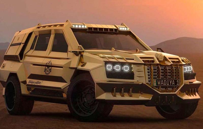 Эпатажный внедорожник Prombon The Dictator Aladeen MMXXII к 10-летию фильма «Диктатор»