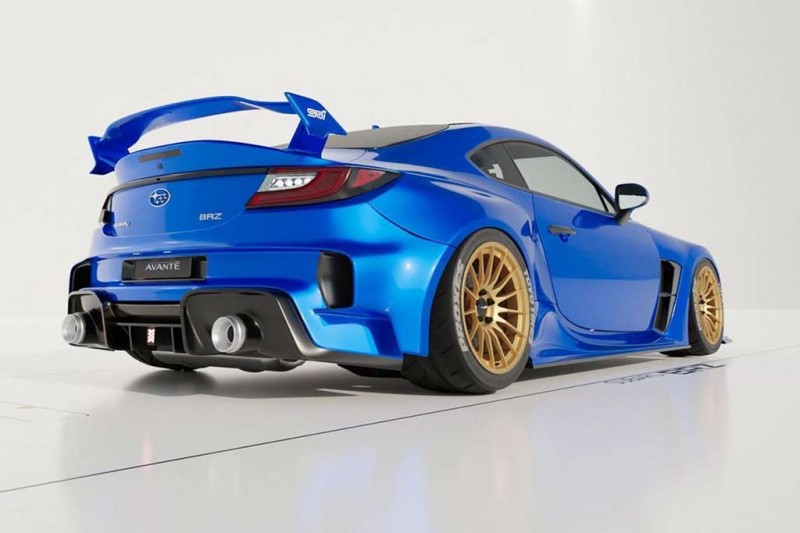 Независимые рендеры несуществующего Subaru BRZ STi с широкофюзеляжным обвесом