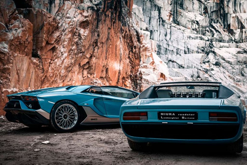 Последний Lamborghini Aventador LP 780-4 Ultimae стилизовали под родстер Miura