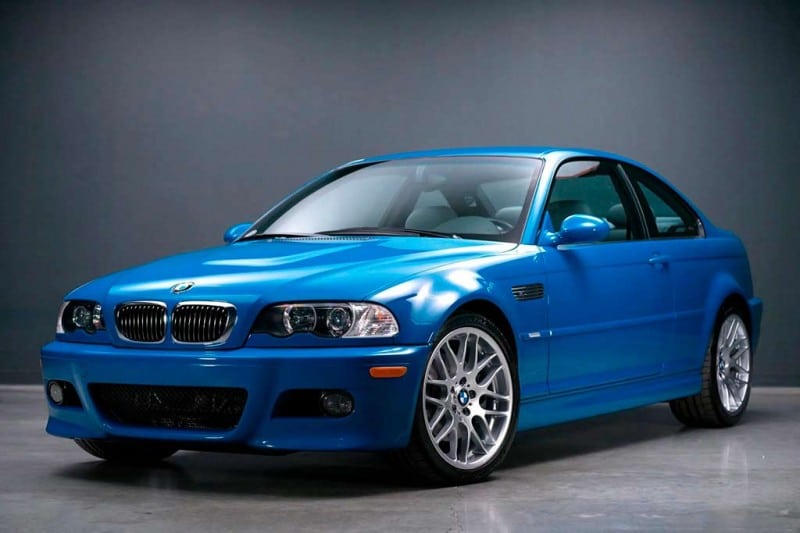 На торги выставлен стильный BMW M3 (E46) в голубом цвете «Laguna Seca Blue»
