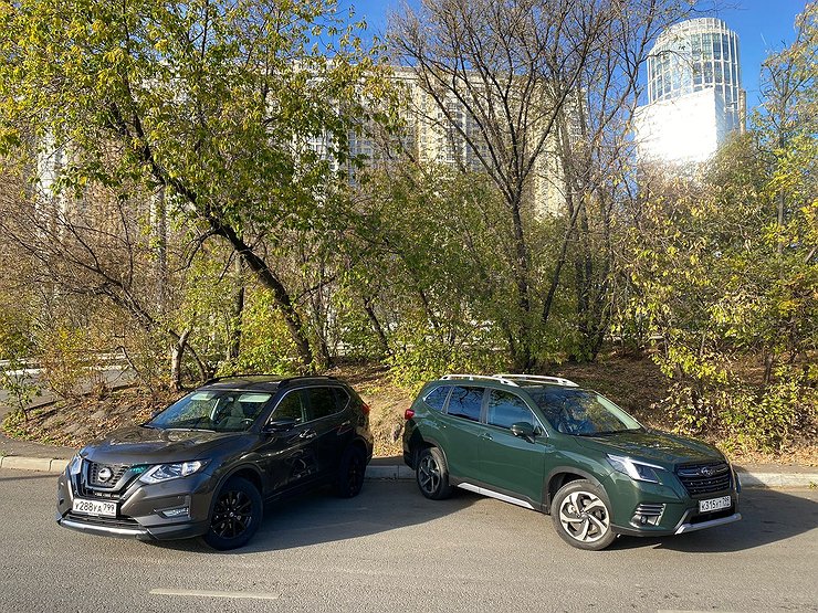«Вариаторы» на заданную тему: тест-драйв Nissan X-Trail и Subaru Forester