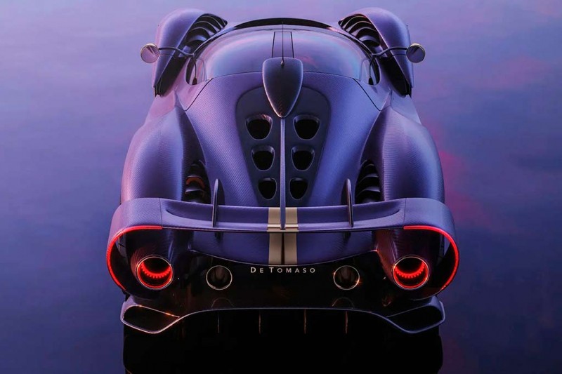 De Tomaso P900: в разработке 900-сильный трековый гиперкар с экологичным V12