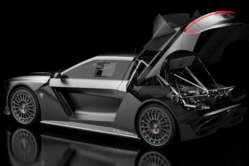 Итальянцы показали хэтчбек Hintegrale: современная интерпретация Lancia Delta S4