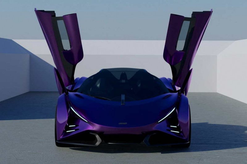 Опубликованы рендеры гиперкара McLaren Ensifera: это виртуальный конкурент Ferrari 296 GTB