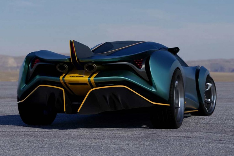 Опубликованы рендеры гиперкара McLaren Ensifera: это виртуальный конкурент Ferrari 296 GTB