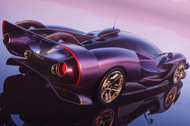 De Tomaso P900: в разработке 900-сильный трековый гиперкар с экологичным V12