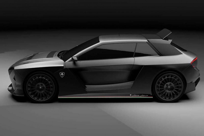 Итальянцы показали хэтчбек Hintegrale: современная интерпретация Lancia Delta S4