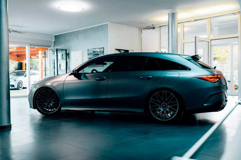 Mercedes-AMG CLA 45 S от V&Auml;TH: заниженная подвеска, новые колеса и еще больше мощности