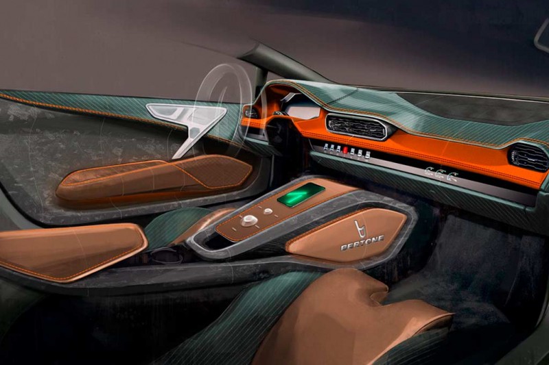 Возрождение итальянской марки Bertone начнется с 1 100-сильного гиперкара GB110