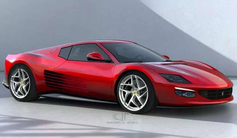 Дизайнер придумал современную интерпретацию культовой Ferrari Testarossa