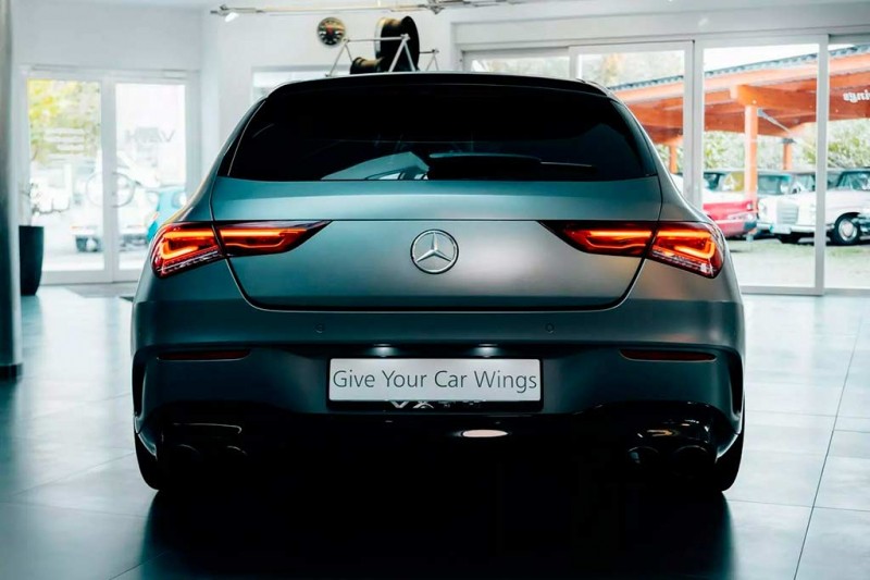 Mercedes-AMG CLA 45 S от V&Auml;TH: заниженная подвеска, новые колеса и еще больше мощности