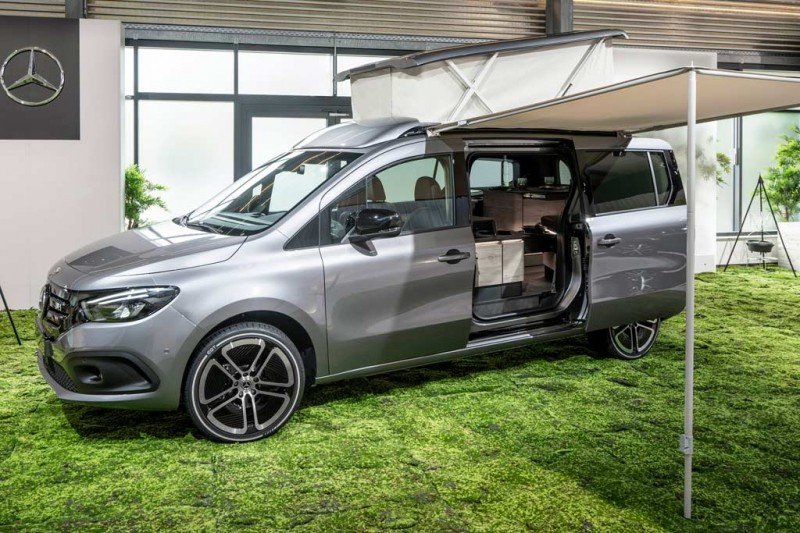 Электрический «каблучок» Mercedes-Benz EQT дебютировал в виде туристического кемпера