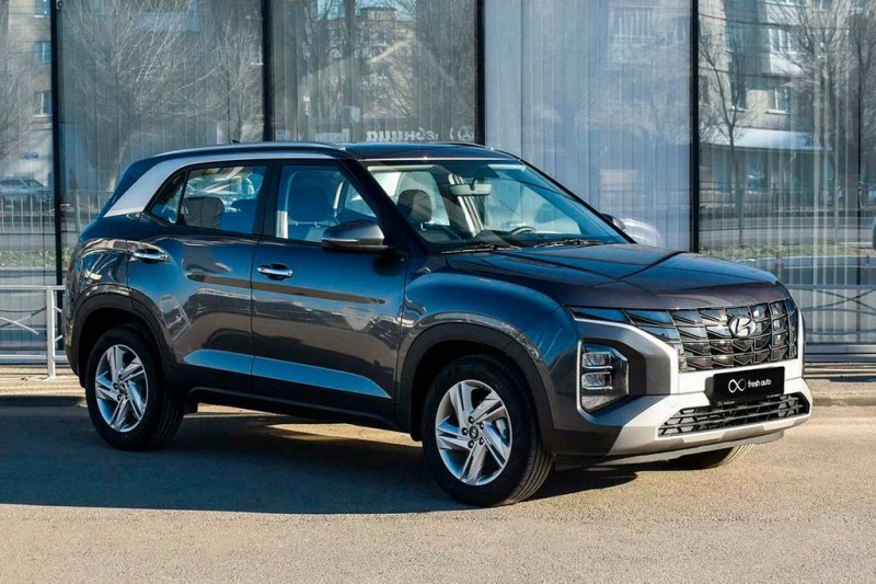 В Россию из ОАЭ привезли рестайлинговый Hyundai Creta с новой «мордой»