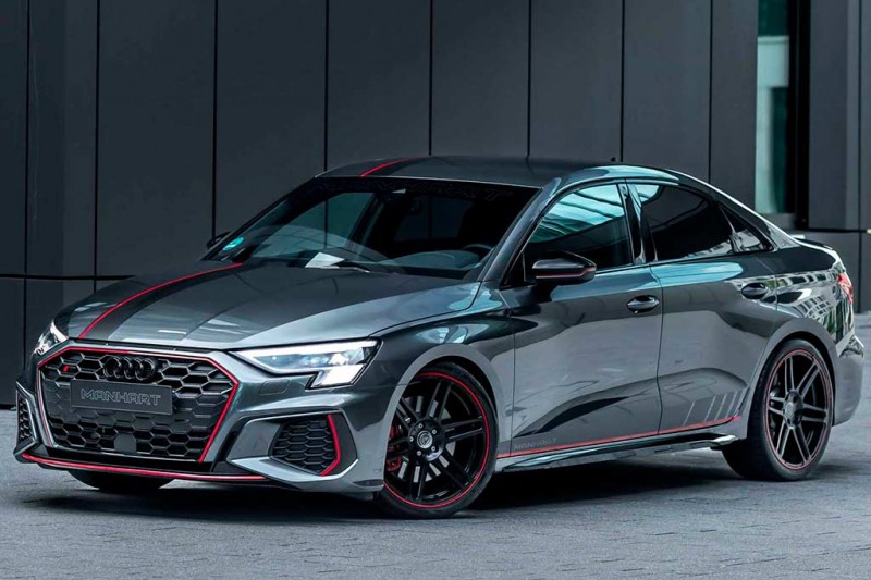 «Подогретый» седан Audi S3 погостил в ателье Manhart и стал еще мощнее