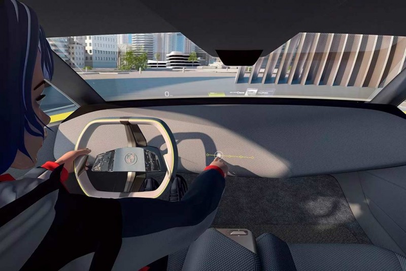 BMW i Vision Dee: меняющий цвета концепт с большим проекционным дисплеем