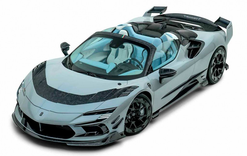 Mansory F9XX Tempesta Celeste: 1 100-сильный вариант Ferrari SF90 Spider от немецких тюнеров