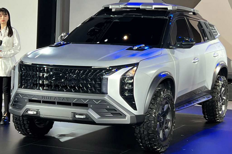 В Китае показали кроссовер Hyundai Mufasa: пока в виде брутального внедорожного концепта