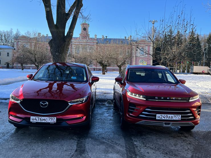 Игры в премиум: сравнительный тест-драйв кроссоверов Exeed LX и Mazda СХ&minus;5