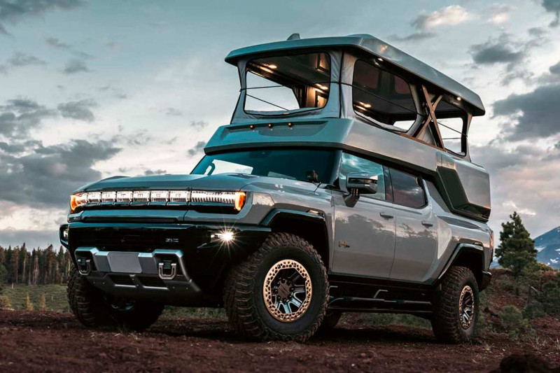 Тюнеры из EarthCruiser построили кемпер на базе электрического пикапа GMC Hummer EV