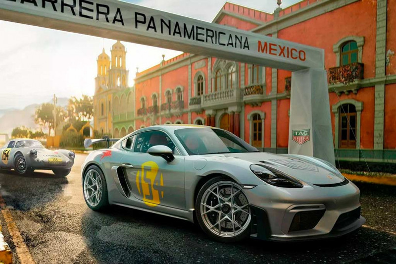 Porsche показала два особых 718 Cayman GT4 RS: они посвящены 70-летию гонки Carrera Panamericana