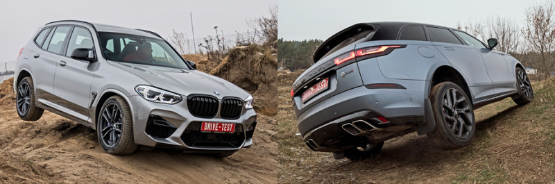 Разгоняем BMW X3 M, Jaguar F-Pace SVR и&nbsp;Range Rover Velar с&nbsp;V8